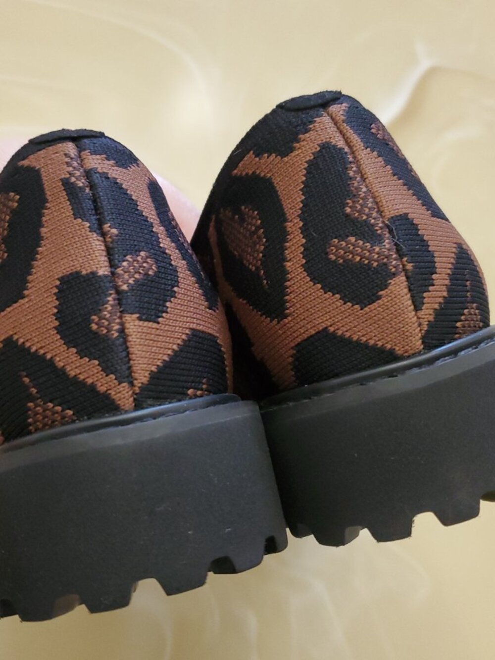 Vivaia Francesca Round-Toe Platform Chunky Heel Loafers Leopard Size 37.5 US 7 - Picture 9 of 14
